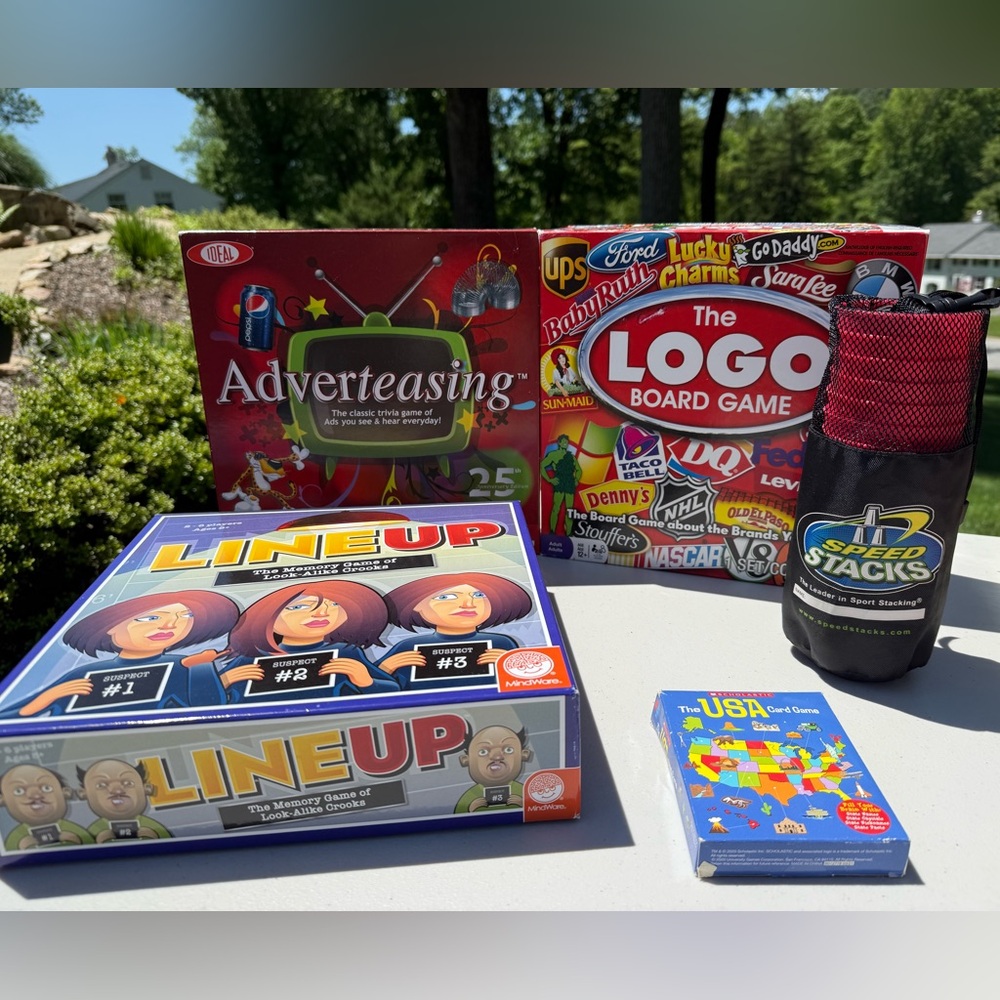 Board Game Collection with Speed Stacks